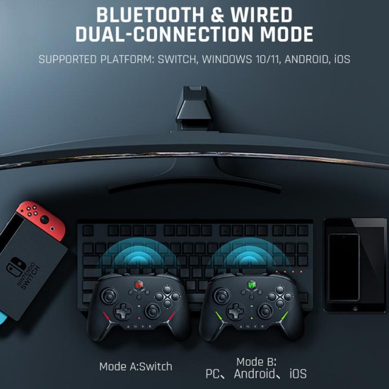BIGBIGWON Blitz C2Pro Full Mechanical Gamepad Bluetooth Wired Dual Mode Support Switch / PC / Android / IOS