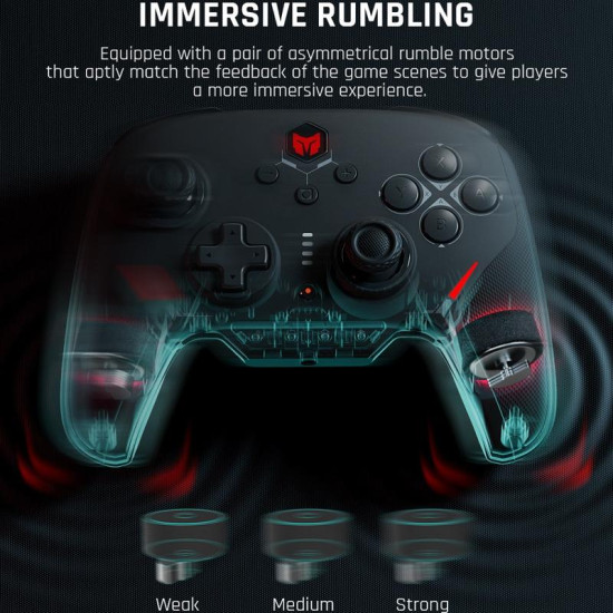 BIGBIGWON Blitz C2Pro+Base Full Mechanical Gamepad Bluetooth Wired Dual Mode Support Switch / PC / Android / IOS
