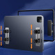 1pair Tablet Game Handle Grip Stand Holder Length Adjustable Silicone Controller