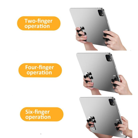 1pair Tablet Game Handle Grip Stand Holder Length Adjustable Silicone Controller