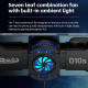 BSP-D10S Wireless Stretch Game Controller With Heat Dissipation Fan for Switch / Android / IOS / PC / PS3 / PS4(Black)