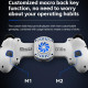 BSP-D10S Wireless Stretch Game Controller With Heat Dissipation Fan for Switch / Android / IOS / PC / PS3 / PS4(White)