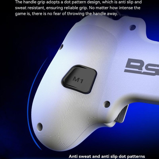 BSP-D10 Wireless Stretch Game Controller for Switch / Android / IOS / PC / PS3 / PS4(White)