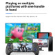 BSP-D10 Wireless Stretch Game Controller for Switch / Android / IOS / PC / PS3 / PS4(Pink)