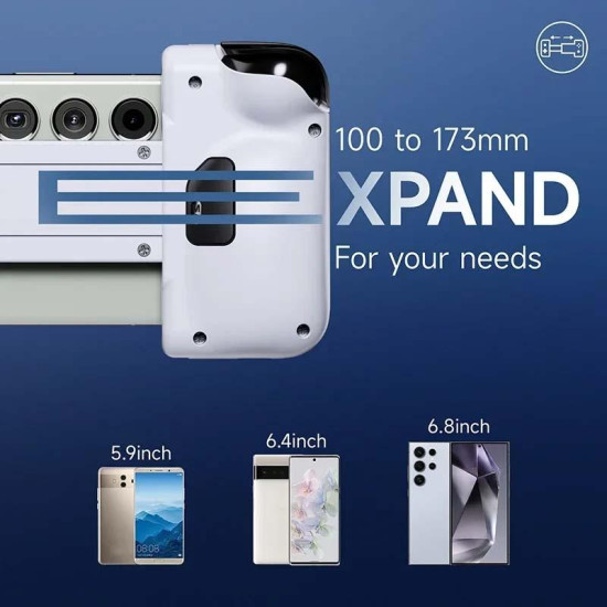 EasySMX M05 Mobile Gaming Controller For Type-C Mobile Phones And IPhone 15 Series With Hall Trigger(Black White)