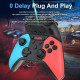 Ajazz AG180 Wireless Bluetooth + Wired Dual Mode Gamepad For Switch / PC / Android / IOS(Blue Red)