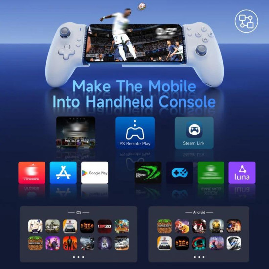EasySMX M15 Mobile Gaming Controller For USB-C/Type-C Smartphones With Hall Effect sticks and Mechanical buttons