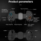D8+ Wired & Wireless Telescopic Game Controller Foldable USB-C  Hall Sensing Joystick For Switch/Android/IOS/PC(White)