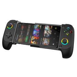 Multi-Function Retractable Wireless Gaming Controller With Dual Vibration 6-Axis Motion Sensing Rapid Fire Function(Blue)