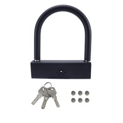 Car Ushaped Antitheft Alarm LockBlack