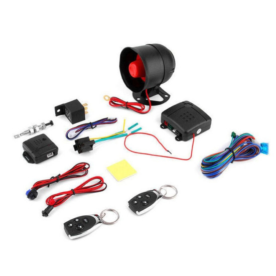 8pcs Set Car Alarm Remote Control Alarm With Alarm Horn