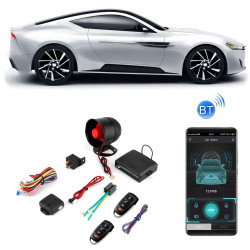 2 Set OneWay Car AntiTheft Alarm Mobile Phone APP Control AntiTheft Alarm