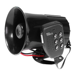 Car Motorcycle Horn 12V Alarm Horn 6Tone Loudspeaker