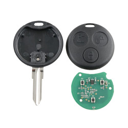 Straight Car Key Tip Embryo 43392 Frequency for MercedesBenz Smart 3button