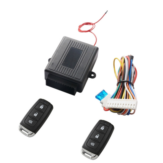 3pcs Set Car Keyless Entry Remote Control Central Lock Universal Waterproof ThreeButton Shell With Positive And Negative Tail Box