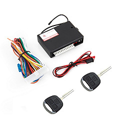 3pcs Set Car Keyless Entry Remote Control Central Lock Straight Key Blade With Tail Box And Window Lift Function