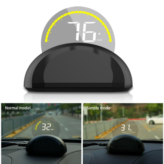 C700 26 inch Universal Car OBD2 HUD Vehiclemounted Head Up Display