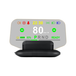 T1 51 inch Car HUD Headup Display Overspeed Alarm Remaining Battery Percentage Display for Tesla Model 3 Y