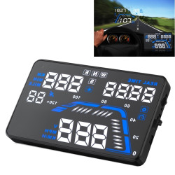 Q7 55 inch Car GPS HUD Vehiclemounted Head Up Display Security System Support Speed Real Time Altitude Over Speed Alarm Satellite Number etc