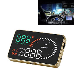 X6 35 inch Car OBDII EUOBD HUD Vehiclemounted Head Up Display Security System Support Speed Water Temperature Speed Alarm Fuel Consumption Battery Voltage etc