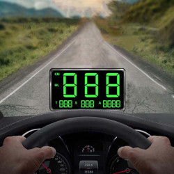 Kingneed C80 45inch HUD Car Headup Display GPS Speed Meter Overspeed Alarm Mileage Altitude ClockBlack
