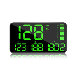 Kingneed C90 55inch HUD Car Headup Display GPS Car Universal Mileage Speed Meter Speeding Alarm GPS Satellite Speed MeasurementBlack