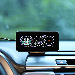 Car HUD Level Slope GPS Compass Altitude DisplayM60