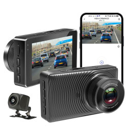 4K+1080P Driving Recorder Dual Front & Rear Recording WIFI Reversing Images(X16)