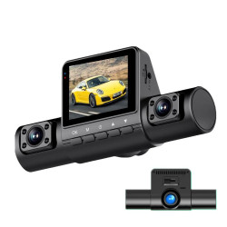 High-Definition 1080P Infrared Night Cision Parking Monitoring Driving Recorder, Specification: 3 Lenses