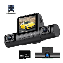 High-Definition 1080P Infrared Night Cision Parking Monitoring Driving Recorder, Specification: 4 Lenses + 32G