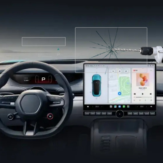 XIAOMI SU7 Car Navigator Protective Film Tempered Glass Film