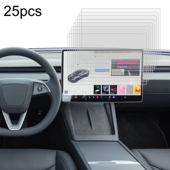 Tesla Model 3 2024 25pcs Car Navigator Protective Film Tempered Glass Film