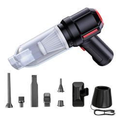 SUITU ST-6629 3 In 1 5500pa Car Wireless Vacuum Cleaner Blowing Suction And Pumping 3 Modes Black -Seat Charge