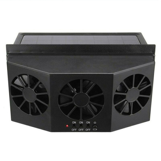 Solar Car Radiator Energy Saving Environmental Protection Detoxification Deodorization Radiator(Black)