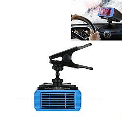 12V Multifunctional Heater For Car 360 Degree Rotating Car Heater, Style:Clip Model