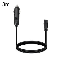 12V/24V Car Refrigerator Cable B Suffix Cigarette Lighter Plug Power Cord, Length: 3m Without Switch