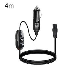 12V/24V Car Refrigerator Cable B Suffix Cigarette Lighter Plug Power Cord, Length: 4m With Switch