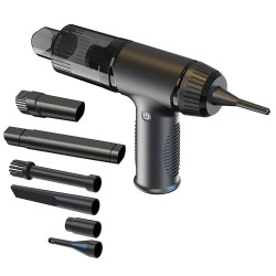 V16D 7 Nozzles 2 in 1 Car Vacuum Cleaner Powerful Suction Rechargeable Handheld Dust Blower