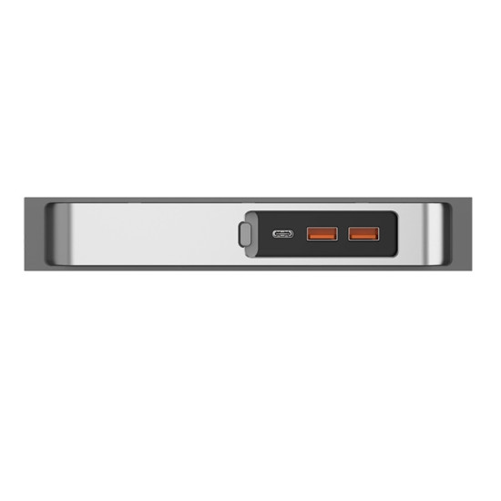 Tesla Model 3/Y Car USB-C/Type-C+2 USB 3.0 Port Docking Station HUB(Silver)