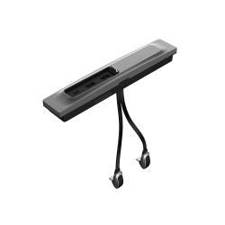 Tesla Model 3/Y Car T09 Center Console 27W 3-in-1 USB Hub Docking Station(Gray Black)