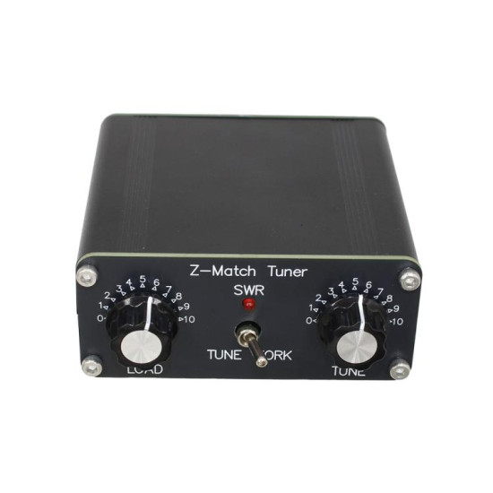 Z-Match QRP Manual Antenna Tuner 5W 3-28 Mhz Antenna HAM Tuner(Black)