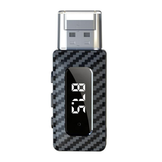 USB Car FM Transmitter Wireless Bluetooth Receiver(Black)