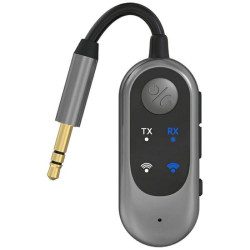 W10 Car Stereo Wireless Connection Audio Adapter 2 in 1 Car Bluetooth 5.3 Receiver Transmitter