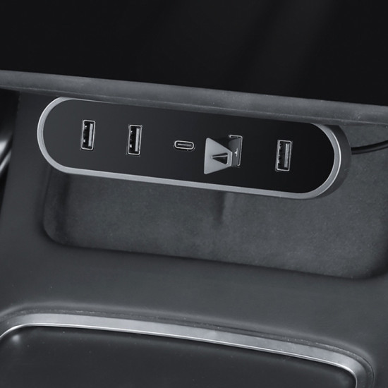 Tesla Model Y / 3 2021-2023 Foldable Hidden Smart Docking Station Behind The Car Screen