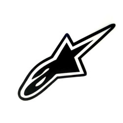 10 PCS Alpine Star Car Sticker Motorcycle Car Decoration, Size: 18x7.6cm
