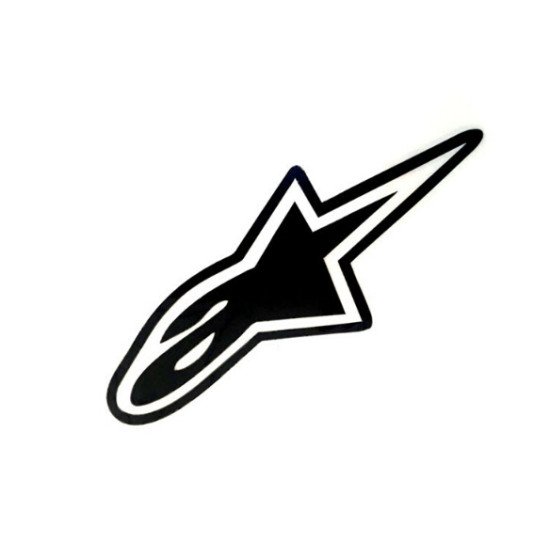 10 PCS Alpine Star Car Sticker Motorcycle Car Decoration, Size: 18x7.6cm