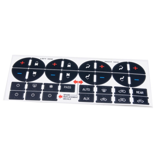 Car Button Repair Sticker AC Central Control Sticker(A 31 Key)`