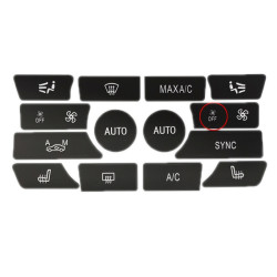 BMW 5 Series/7 Series/X5/C6/F10/F01/F15 Air Conditioning Button Repair Sticker, Style: B 14pcs With OFF