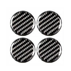 10pcs Car Modification Protection Keyhole Anti-Blocking Sticker(Carbon Fiber Black)
