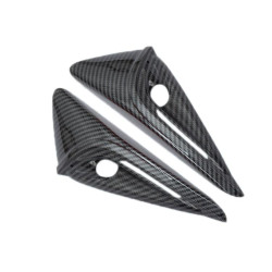 Tesla 2024 Model 3 Fenders Side Labels Camera Cover Stickers, Color: Glossy Carbon Fiber Texture